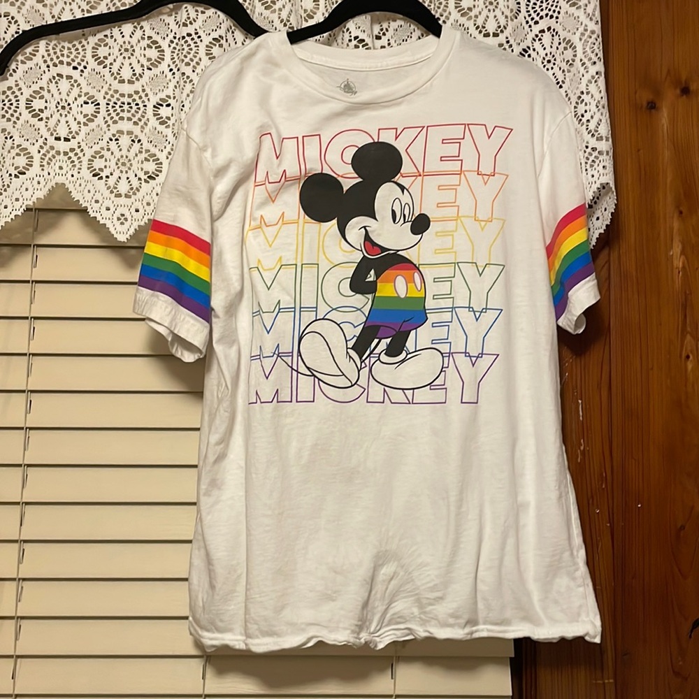 Pride rainbow Mickey Mouse rainbow T shirt